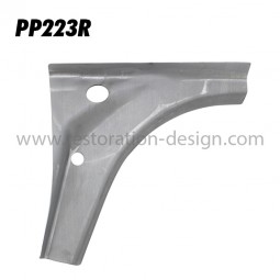 Corner support plate for gas tank lateral support, right (1965-89)